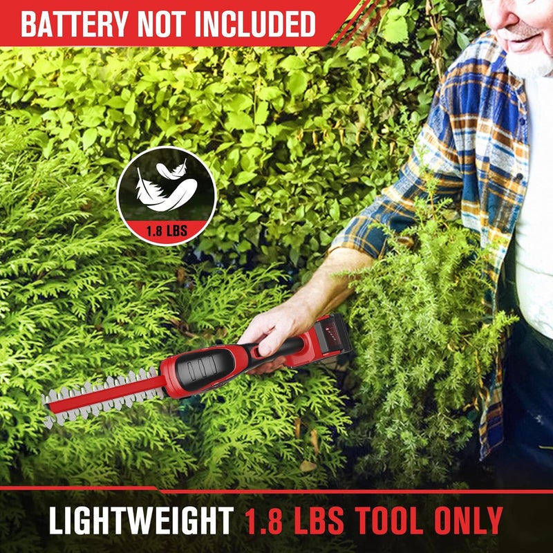 HEINPRO Cordless Hedge Trimmer Compatible with Milwaukee M18 Battery (Battery not Included), Electric Hedge Trimmer Cordless Grass Trimmers, Bush Trimmers Grass Shears Handheld for Yard,Garden - Image 5